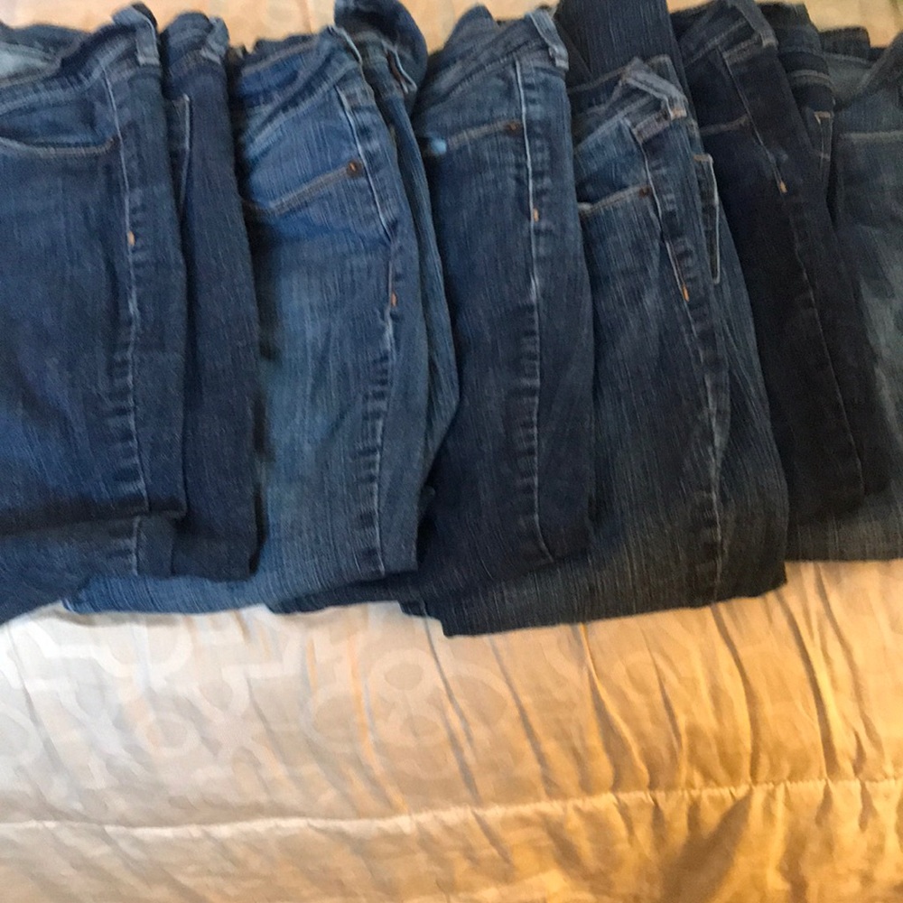 6 pairs size 4 short old navy sweet heart jeans